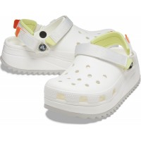 Dámské a pánské pantofle (nazouváky) na platformě Crocs Classic Hiker Clog White [4]
