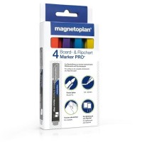 Popisovač Magnetoplan sada barev Pro, světle modrá, fialová, žlutá, oranžová (2)