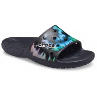 Dámské nazouváky (pantofle) Classic Crocs TieDye Graphic Slide - Black [1]