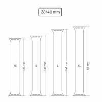 Elastický silikonový řemínek FIXED Silicone Strap pro Apple Watch 38/40mm, velikost L, černý [2]