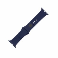 Set silikonových řemínků FIXED Silicone Strap pro Apple Watch 42 mm/44 mm, modrý [2]