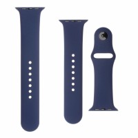 Set silikonových řemínků FIXED Silicone Strap pro Apple Watch 42 mm/44 mm, modrý [3]