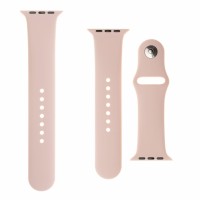 Set silikonových řemínků FIXED Silicone Strap pro Apple Watch 42 mm/44 mm, růžový [3]