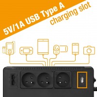 FSP/Fortron UPS ECO 800 FR, 800 VA / 480 W, USB, RJ45, line interactive [1]