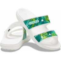 Dámské a pánské sandály Classic Crocs Tropical Sandal - White/Multi [5]