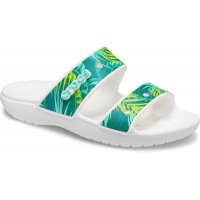 Dámské a pánské sandály Classic Crocs Tropical Sandal - White/Multi [2]