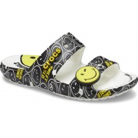Dámské a pánské sandály Classic Crocs Smiley Sandal - White/Multi [2]