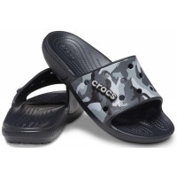 Pásnké nazouváky (pantofle) Classic Crocs Printed Camo Slide - Black [5]