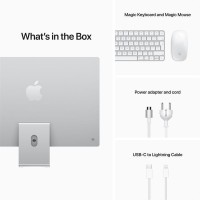 Počítač Apple iMac 24" Apple M1, 8-core CPU, 8-core GPU, 256GB, stříbrný CZ [4]