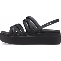 Dámské sandály Crocs Brooklyn Strappy Low Wedge - Black [6]
