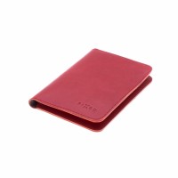 Kožená peněženka FIXED Smile Passport se smart trackerem FIXED Smile PRO, velikost cestovního pasu, červená [1]