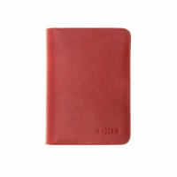 Kožená peněženka FIXED Smile Passport se smart trackerem FIXED Smile PRO, velikost cestovního pasu, červená [2]