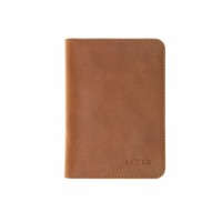 Kožená peněženka FIXED Smile Passport se smart trackerem FIXED Smile PRO, velikost cestovního pasu, hnědá [2]