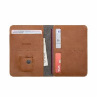Kožená peněženka FIXED Smile Passport se smart trackerem FIXED Smile PRO, velikost cestovního pasu, hnědá [3]