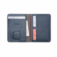 Kožená peněženka FIXED Smile Passport se smart trackerem FIXED Smile PRO, velikost cestovního pasu, modrá [3]