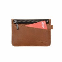 Kožená peněženka FIXED Smile Coins se smart trackerem FIXED Smile Pro, hnědá [3]