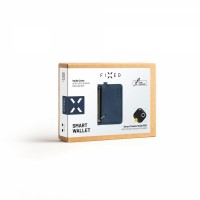 Kožená peněženka FIXED Smile Coins se smart trackerem FIXED Smile Pro, modrá [10]