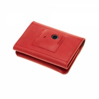 Kožená peněženka FIXED Smile Tripple se smart trackerem FIXED Smile Pro, červená [4]