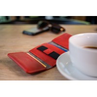 Kožená peněženka FIXED Smile Tripple se smart trackerem FIXED Smile Pro, červená [7]