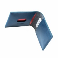 Kožená peněženka FIXED Wallet z pravé hovězí kůže, modrá [5]