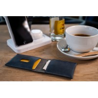 Kožená peněženka FIXED Wallet z pravé hovězí kůže, modrá [7]