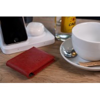 Kožená peněženka FIXED Wallet z pravé hovězí kůže, červená [6]