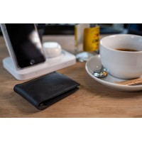 Kožená peněženka FIXED Wallet z pravé hovězí kůže, černá [6]