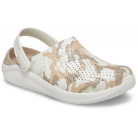 Dámské nazouváky (pantofle) Crocs LiteRide Printed Camo Clog - Almost White [2]
