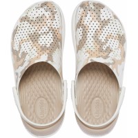 Dámské nazouváky (pantofle) Crocs LiteRide Printed Camo Clog - Almost White [6]