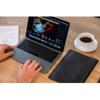 Kožené pouzdro FIXED Oxford pro Apple MacBook Air 13" Retina (2018/2019/2020), černé [4]