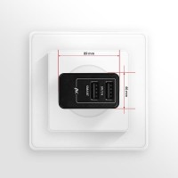 AXAGON ACU-DS16, SMART nabíječka do sítě, 2x USB výstup 5V/2.2A + 5V/1A, 16W [8]