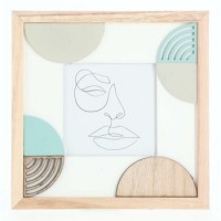 Hama portrétový rámeček dřevěný VALLE, 10x10 cm, přírodní/ bílá [6]