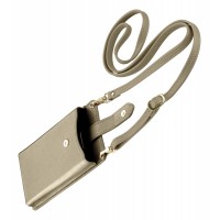 Pouzdro na krk Cellularline Mini Bag pro mobilní telefony, bronzový [1]