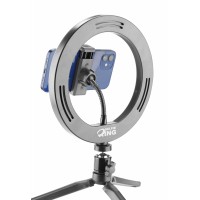 Tripod Cellularline Selfie Ring s LED osvětlením pro selfie fotky a videa, černý [2]
