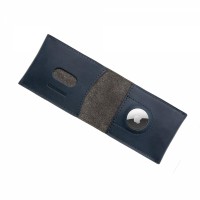 Kožená peněženka FIXED Wallet for AirTag z pravé hovězí kůže, modrá [2]