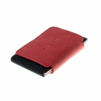 Kožená peněženka FIXED Tiny Wallet for AirTag z pravé hovězí kůže, červená [3]
