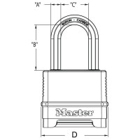 Kombinační visací zámek M175EURDLF - Master Lock Excell - 56mm [1]