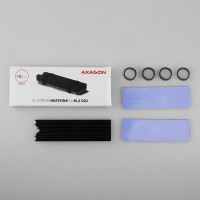 AXAGON CLR-M2L10, hliníkový pasivní chladič pro M.2 2280 SSD, výška 10 mm [5]