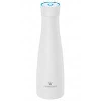 NOERDEN chytrá láhev LIZ480 White/ objem 480 ml/ UV/ připomenutí hydratace/ provoz 30 dní/ USB/ ocel/ bílá/ CZ app [1]