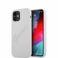 GUHCP12SLSVSCR Guess Silicone Vintage Zadní Kryt pro iPhone 12 mini 5.4 Cream [3]