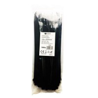 Solight vázací nylonové pásky, 3,6 x 200mm, černá, 100ks [1]