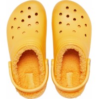 Crocs Classic Lined Clog - Orange Sorbet-5