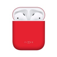 Ultratenké silikonové pouzdro FIXED Silky pro Apple Airpods, červené [1]