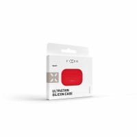 Ultratenké silikonové pouzdro FIXED Silky pro Apple Airpods, červené [2]
