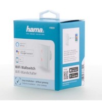 Hama SMART WiFi dotykový nástěnný vypínač, dvojitý, vestavný, bílý [7]