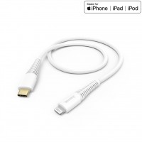 Hama MFi USB-C Lightning nabíjecí/datový kabel pro Apple, 1,5 m, bílý [2]