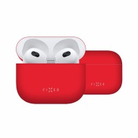 Ultratenké silikonové pouzdro FIXED Silky pro Apple Airpods 3, červené [1]