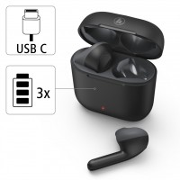 Hama Bluetooth sluchátka Freedom Light, pecky, nabíjecí pouzdro, černá [8]
