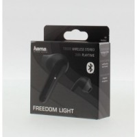 Hama Bluetooth sluchátka Freedom Light, pecky, nabíjecí pouzdro, černá [11]