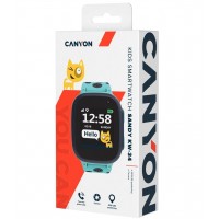CANYON smart hodinky Sandy KW-34 BLUE/GREY,1,44", Nano SIM, SOS tlačítko, GPS+LBS, kamera, volání, perimetr [4]